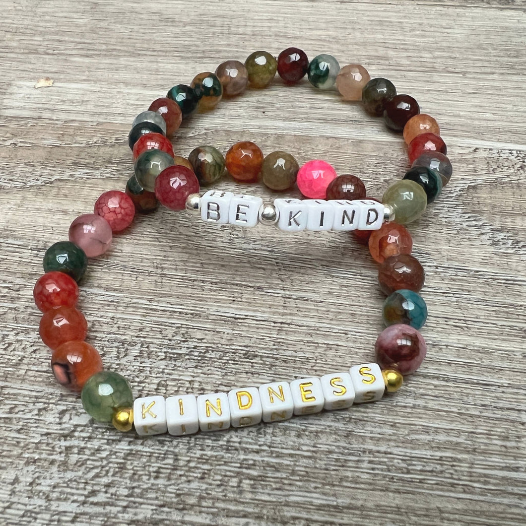 Brilliant Stones Agate Bracelet - SALE - $25 for World Kindness Day!