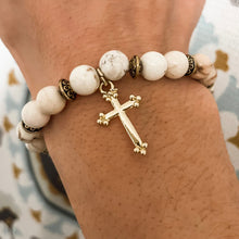 Load image into Gallery viewer, Coffee &amp; Christ Bracelet (Brown or White)