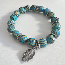 Load image into Gallery viewer, Peacock Feather Bracelet