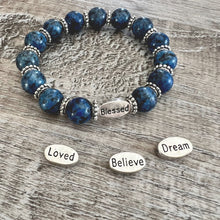 Load image into Gallery viewer, Midnight Encouragement Bracelet